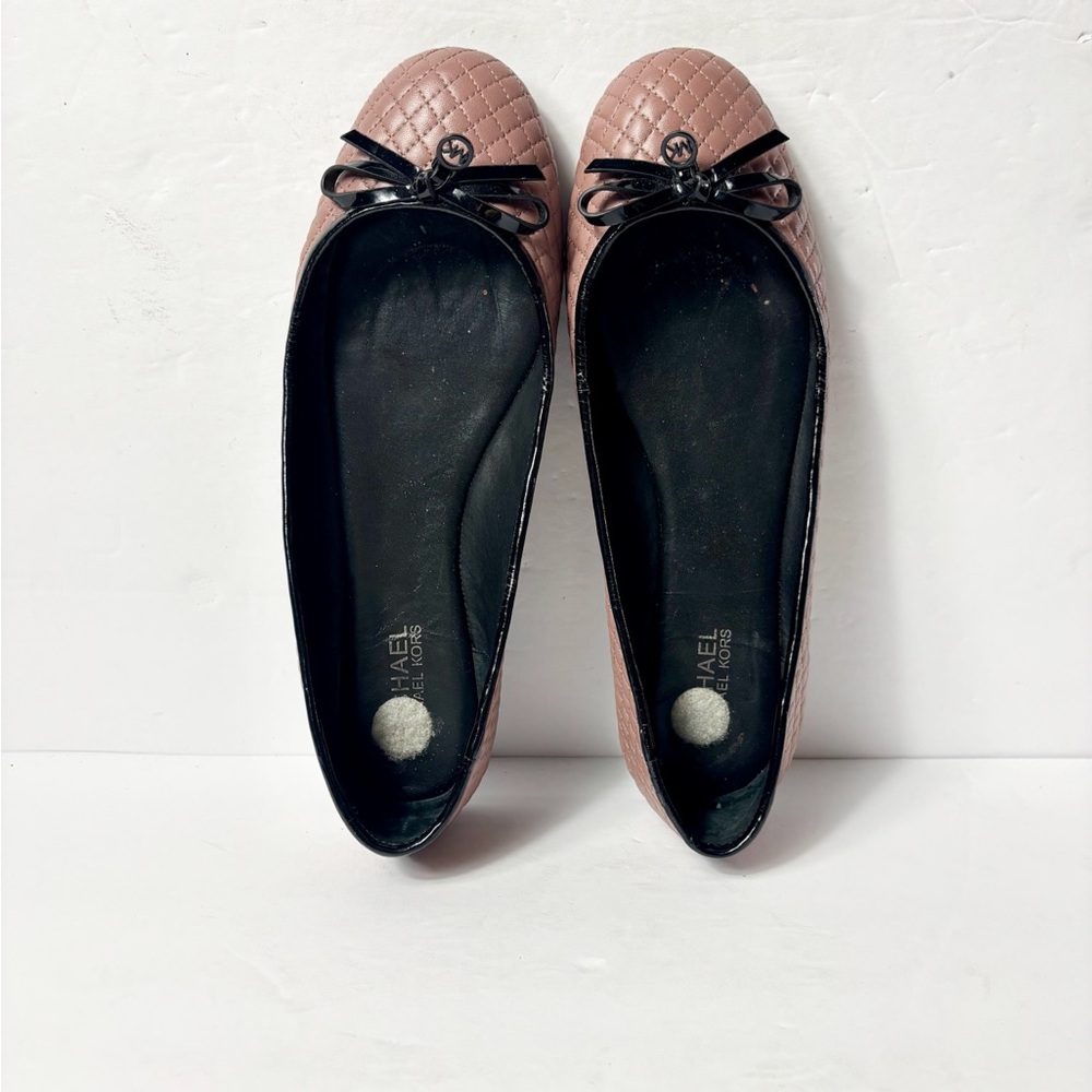 Michael kors Elegant Brown Quilted Ballet Flats - Picture 7 of 9